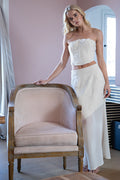 LACE CORSET TOP & SHEER MAXI SKIRT SET